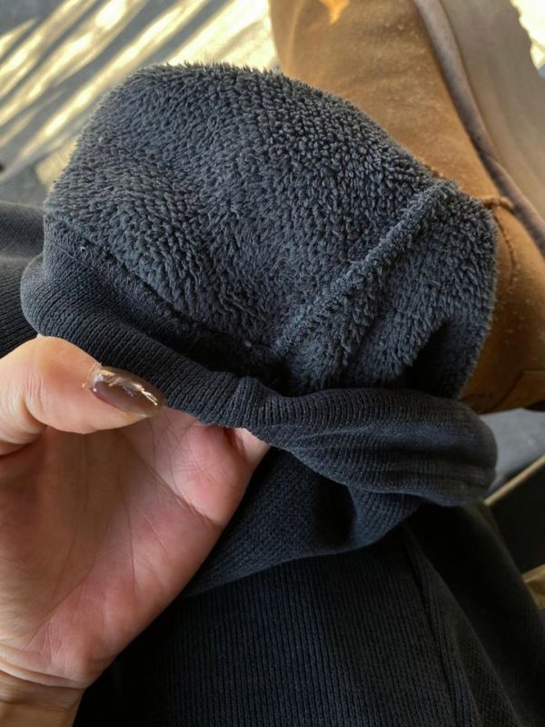 暖呼呼絨面刷毛舒服褲 