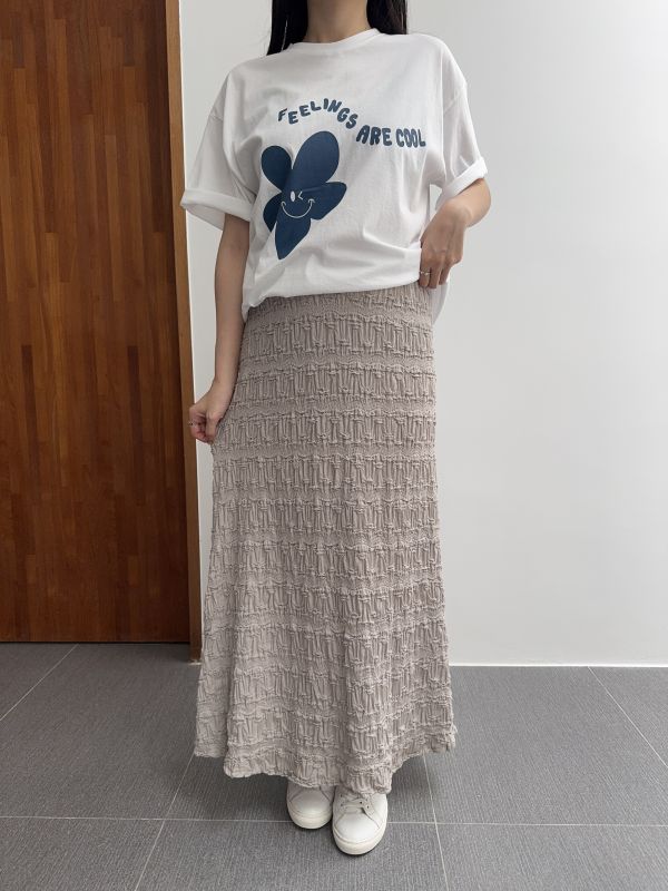 /現貨/仙女波浪紋長裙 