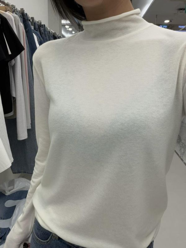 超舒服微領天絲羊毛打底 