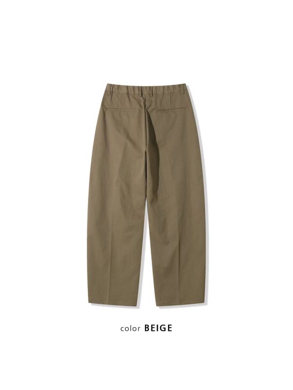 男裝-正面打摺休閒褲 