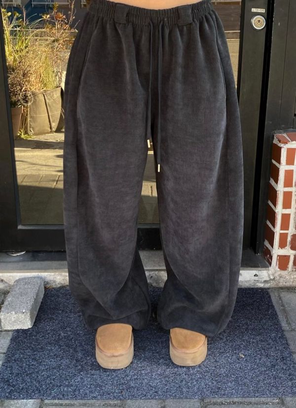 暖呼呼絨面刷毛舒服褲 