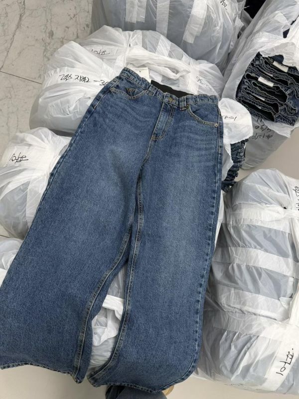 高個小個寬直筒牛仔褲 