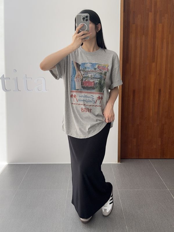 In n out圖寬鬆短T 