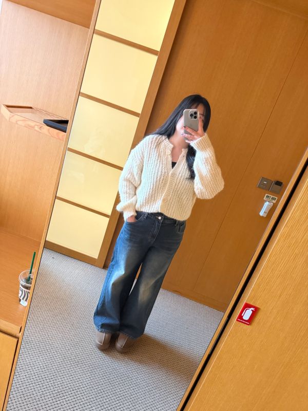 小幫手的百搭寬牛仔褲S-XL 