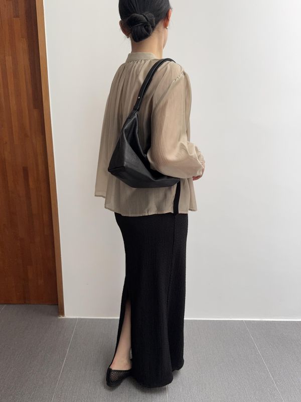 浪漫光澤微透開襟衫 