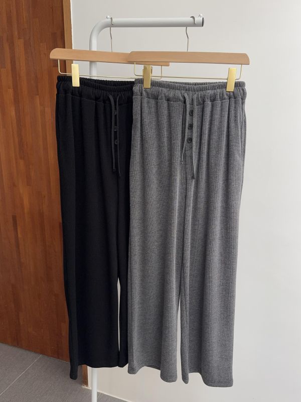 小釦子休閒舒服褲 