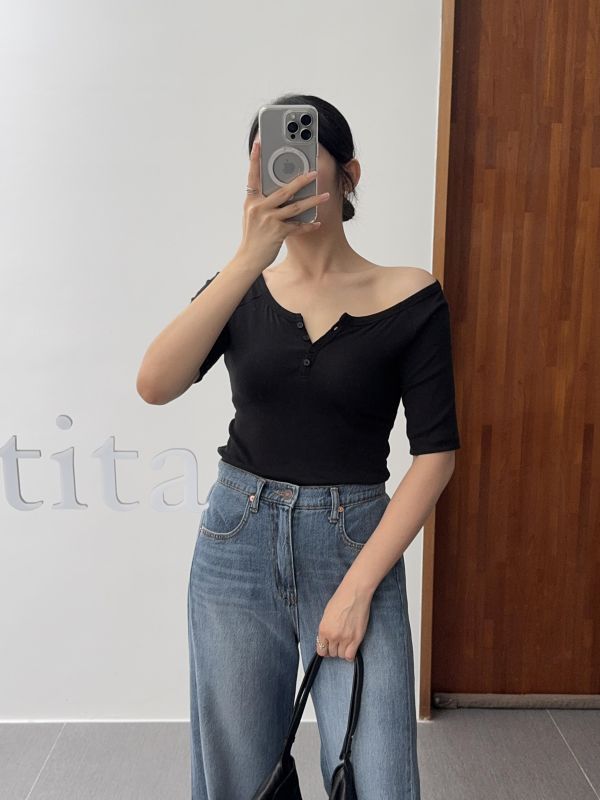 氣質兩穿舒服T 