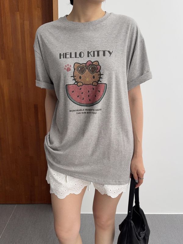 烤焦hello kitty短 