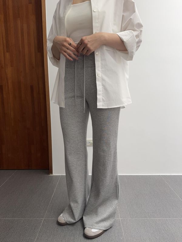 小喇叭顯腿長棉褲 