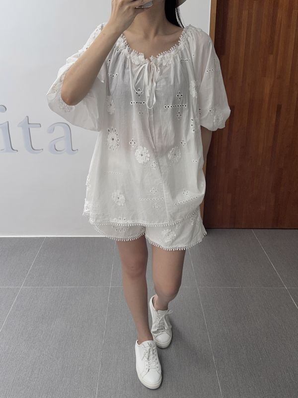 仙女純白氣質套裝 