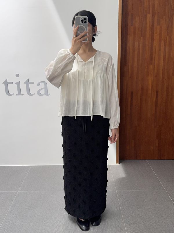 優雅純白綁繩仙女衣 