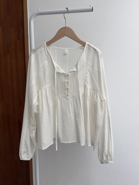 優雅純白綁繩仙女衣 