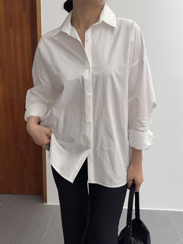 氣質美背雙釦襯衫 