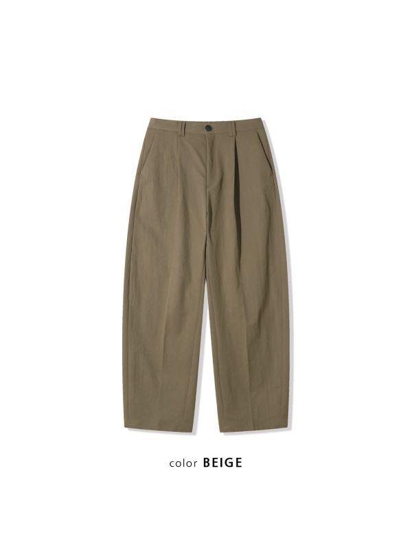 男裝-正面打摺休閒褲 