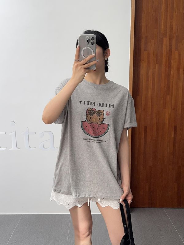烤焦hello kitty短 