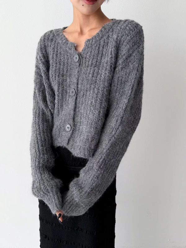 浪漫針織開襟衫 