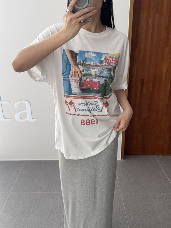 In n out圖寬鬆短T 