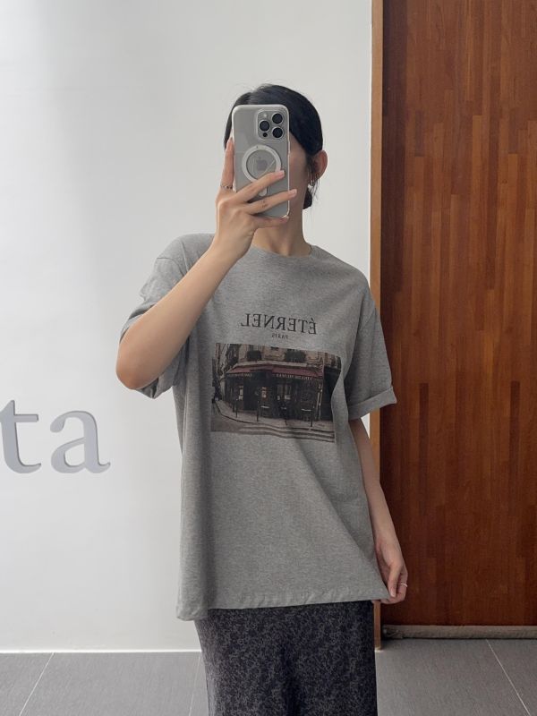 法式慵懶寬鬆T 