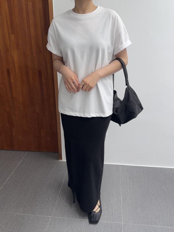 質感背面文字短T 