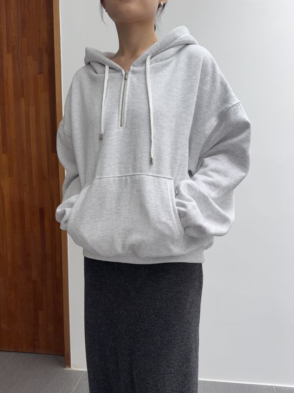 /現貨/質感休閒拉鍊連帽大學T 