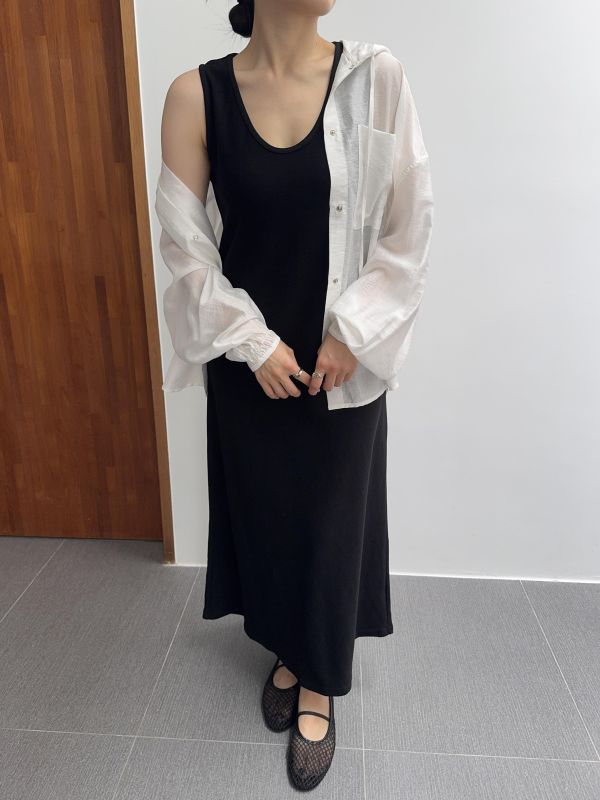 百搭U領背心連身裙 