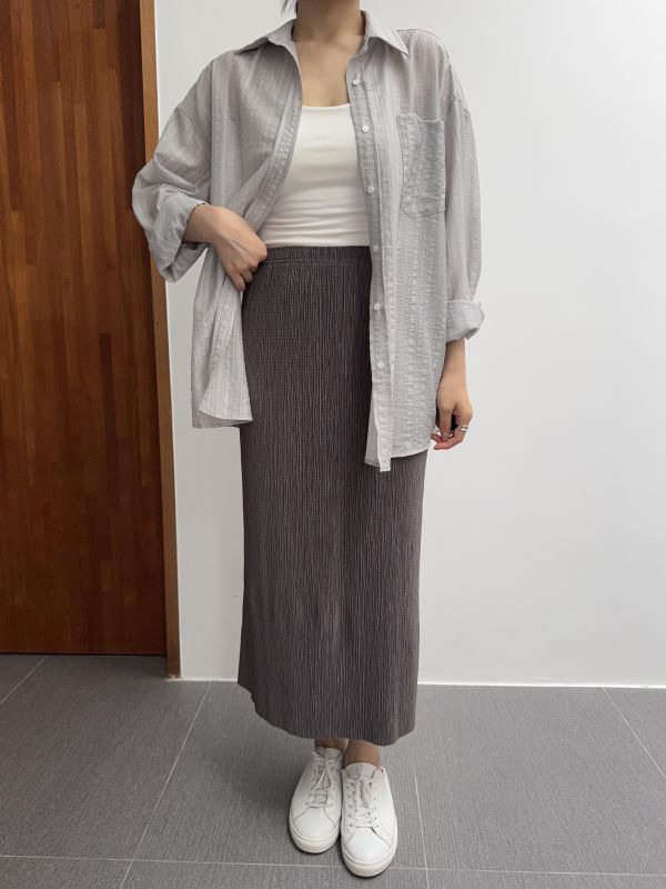 顯瘦舒服皺皺裙 