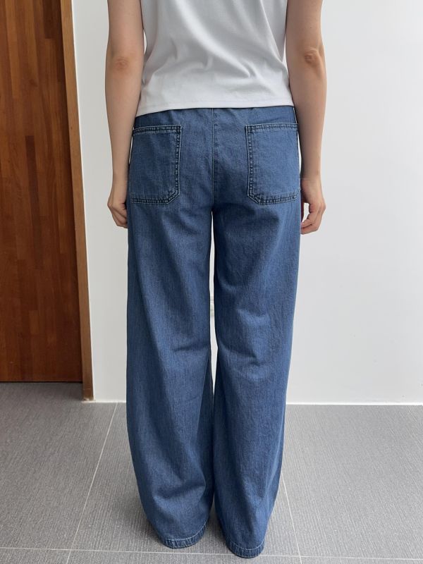 修身天絲牛仔舒服褲 