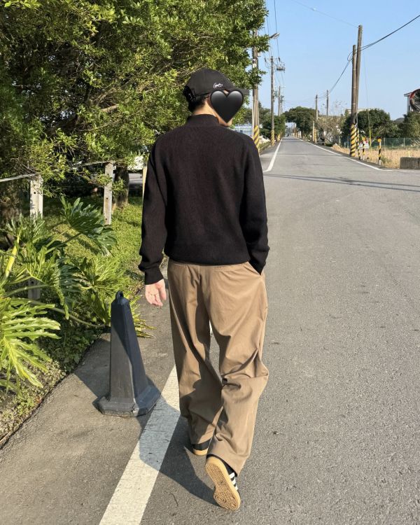 男裝-正面打摺休閒褲 