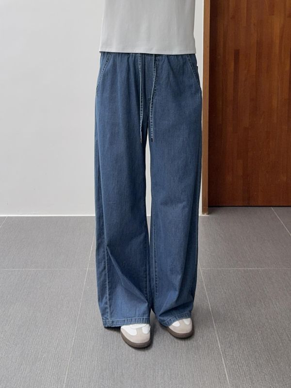 修身天絲牛仔舒服褲 