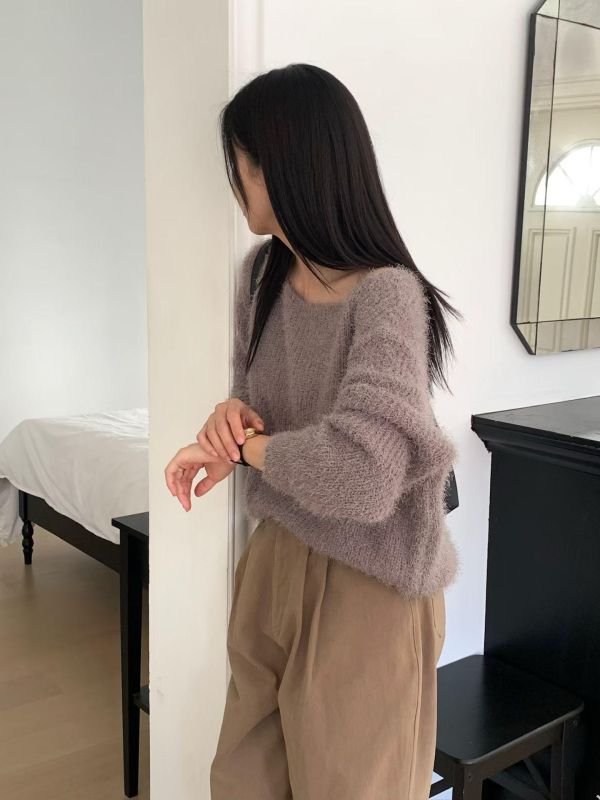 自帶朦朧美針織衣 