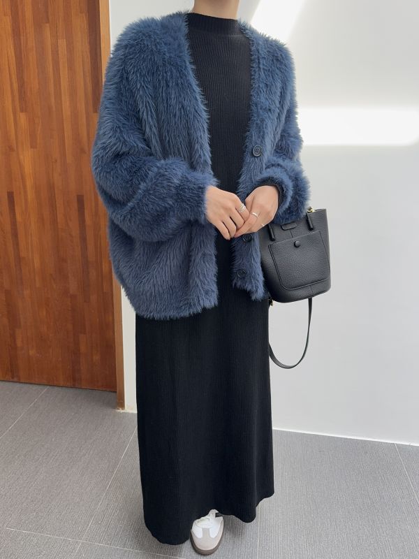 /現貨/超舒服微領針織長OPS 