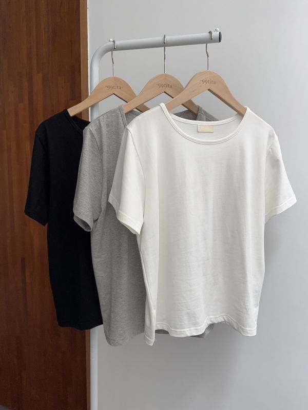 基本百搭素面短T 