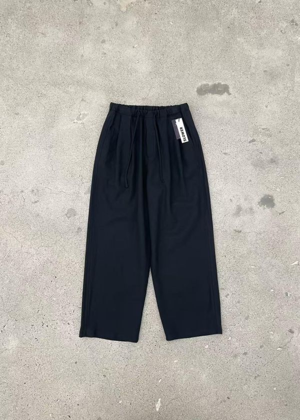 (男裝)棉麻休閒長褲 