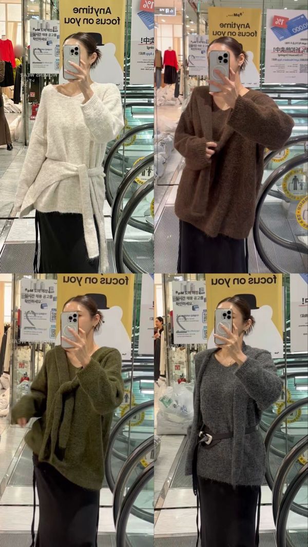 /現貨/高級質感披肩羊毛衣 