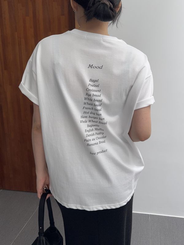 質感背面文字短T 