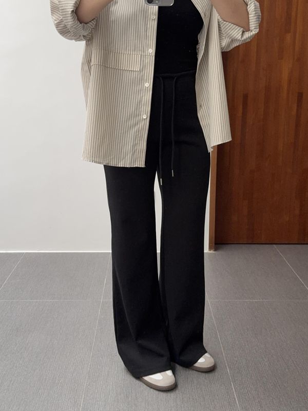 小喇叭顯腿長棉褲 