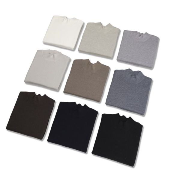 男裝-百搭中領針織衣 