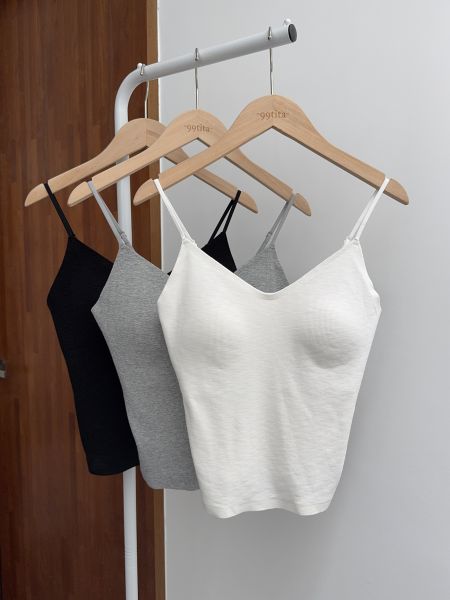 質感小V領bra top 