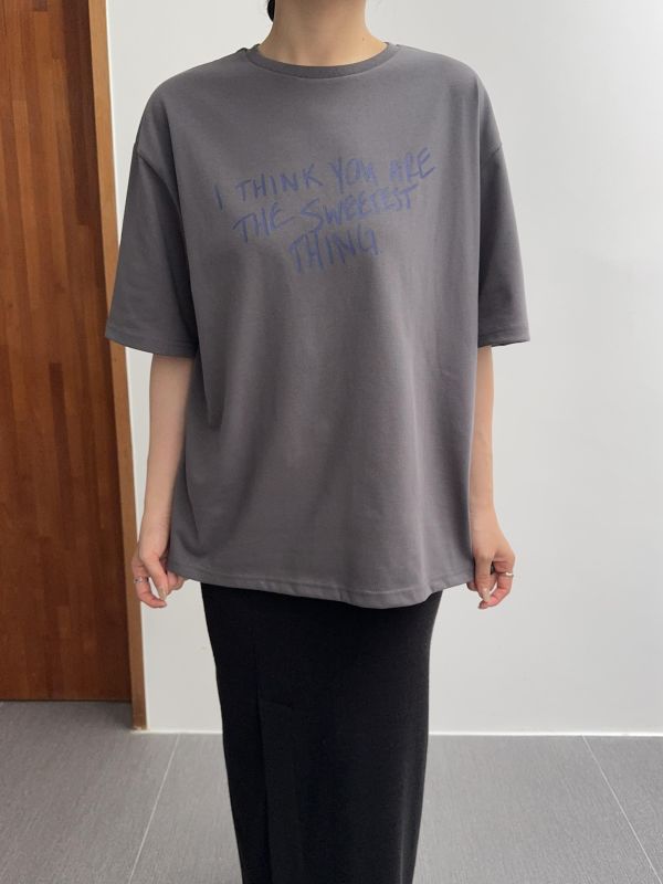 日常質感文字短T 