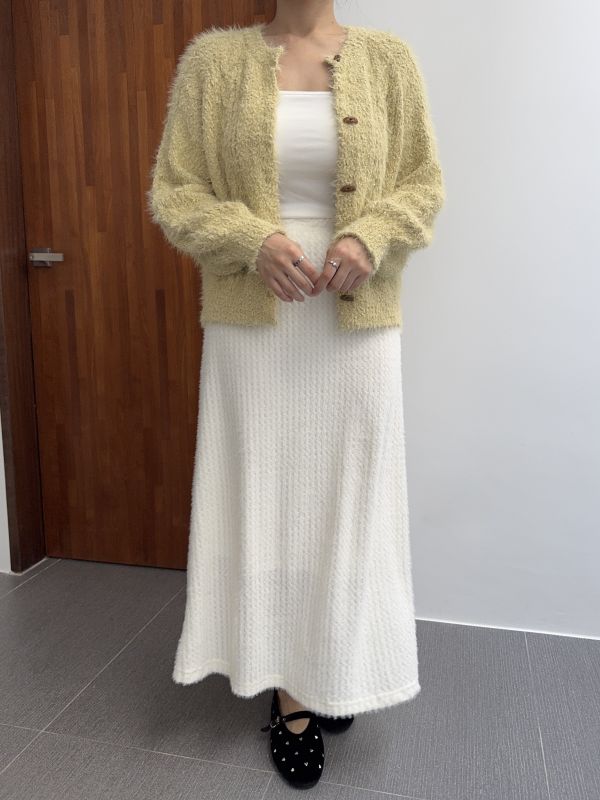 溫柔仙女毛長裙1號(無開衩) 