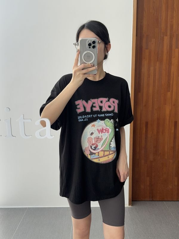 卜派恐龍寬鬆長版T 