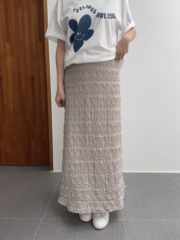 /現貨/仙女波浪紋長裙 