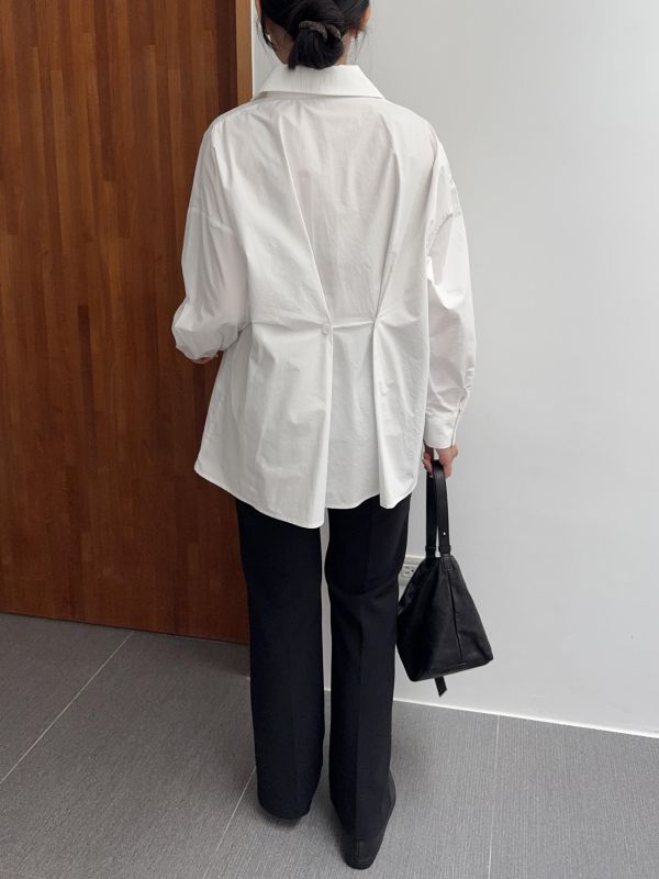 氣質美背雙釦襯衫 