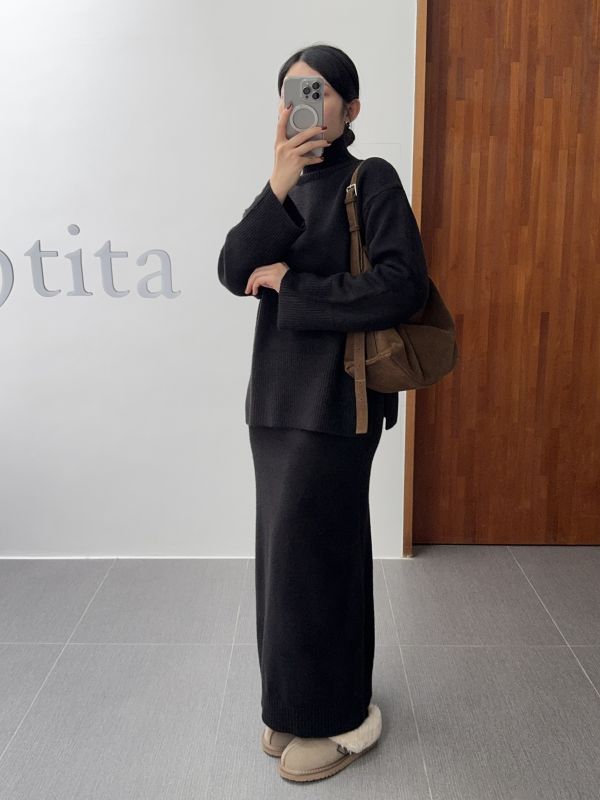 簡約氣質針織套裝 