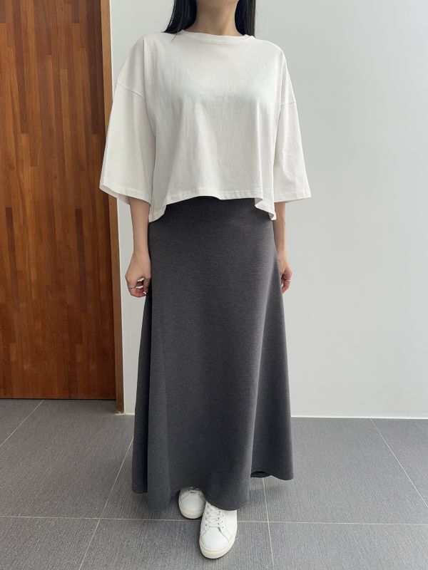 優雅傘狀舒服長裙 