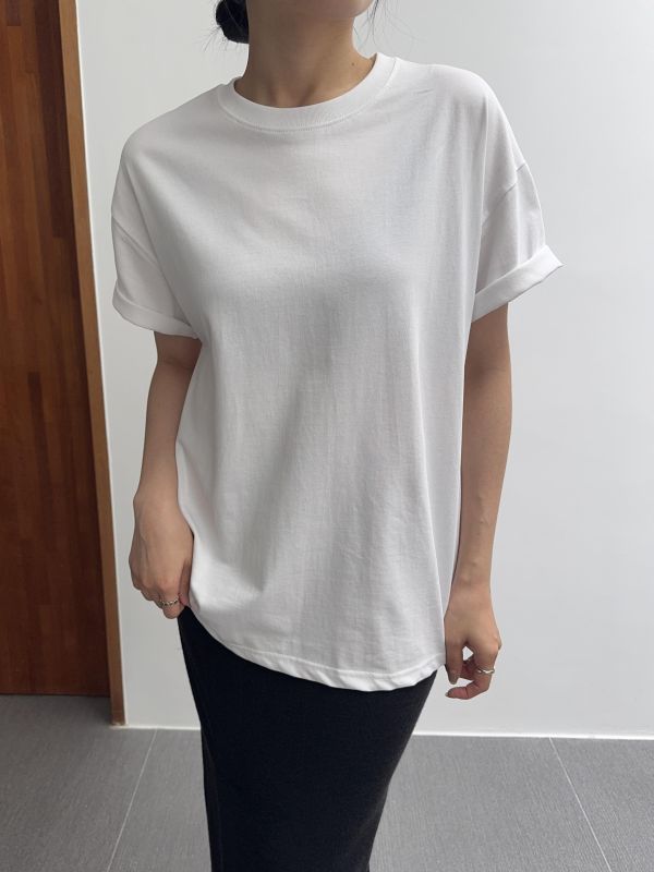 質感背面文字短T 