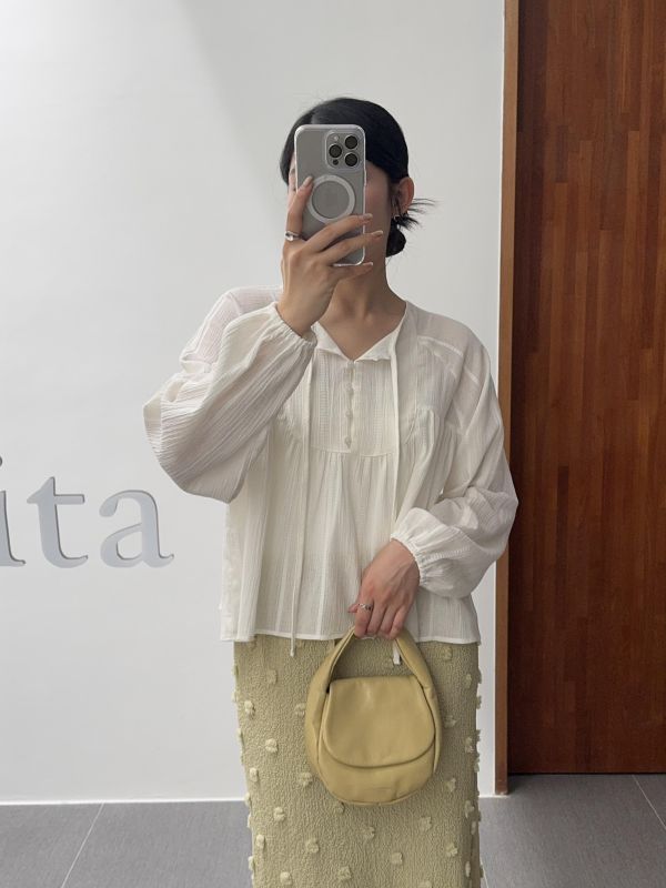 優雅純白綁繩仙女衣 