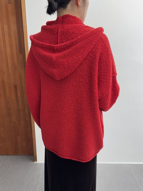 必買!連帽披肩圈圈羊毛衣 