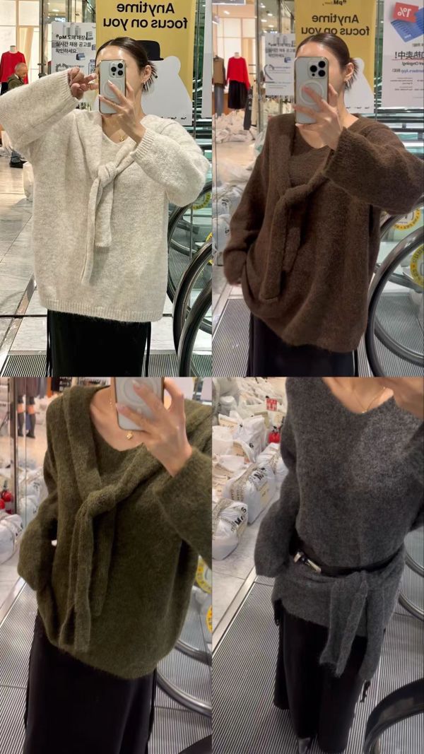 /現貨/高級質感披肩羊毛衣 