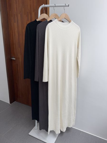 /現貨/超舒服微領針織長OPS 